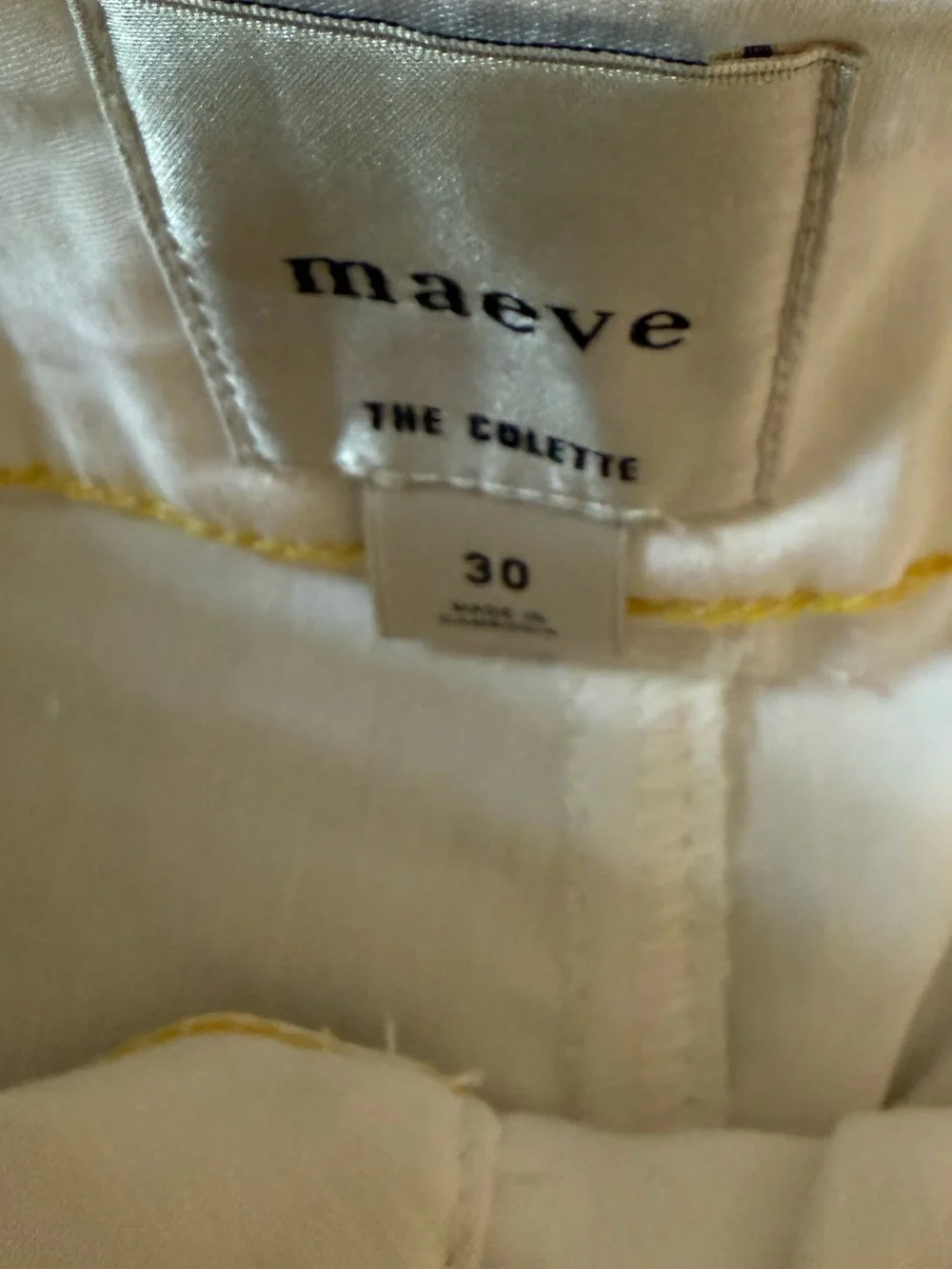 Maeve Collette White Wide-Leg High-Rise Cropped Pants - Picture 8 of 12